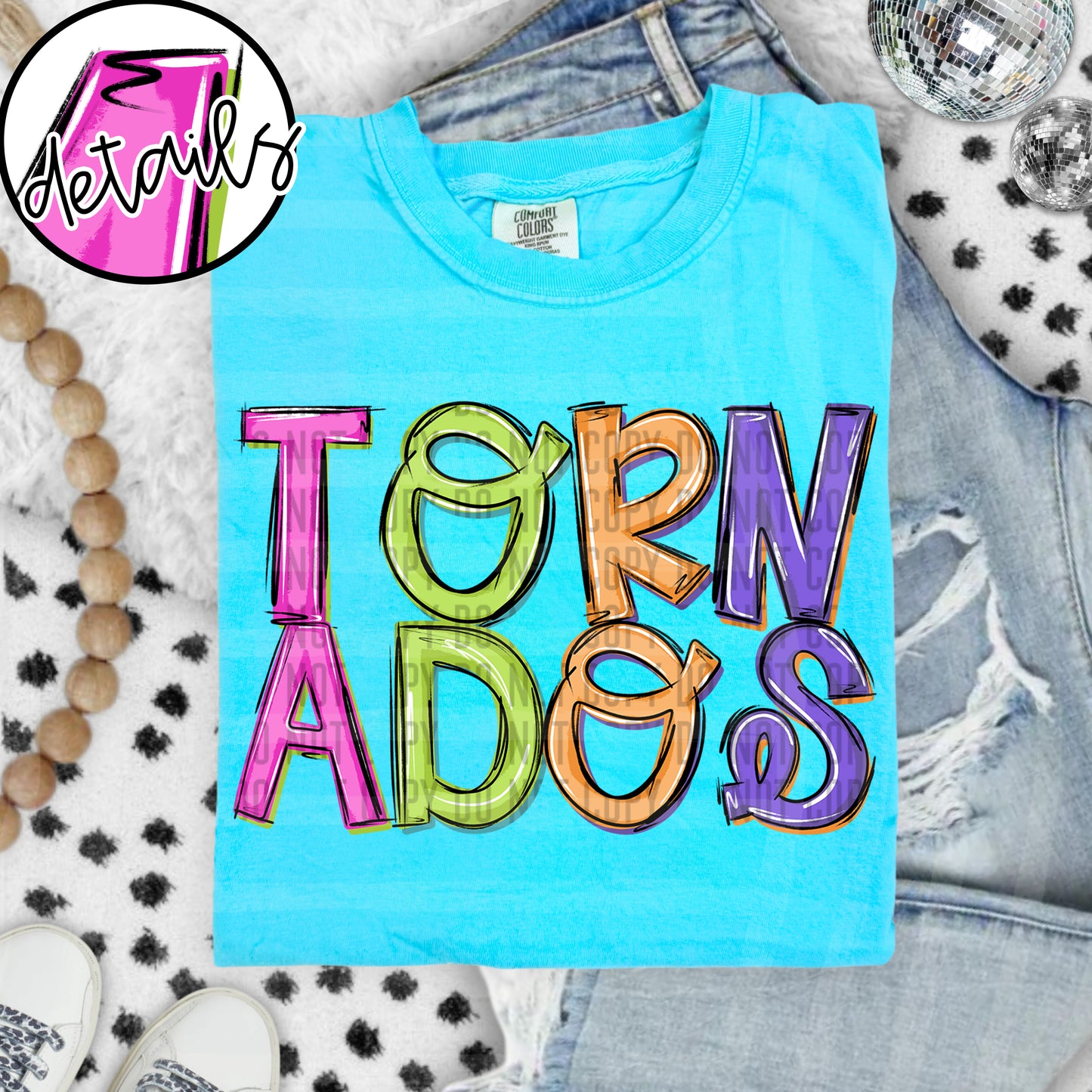 DOODLE COLORFUL TORNADOS