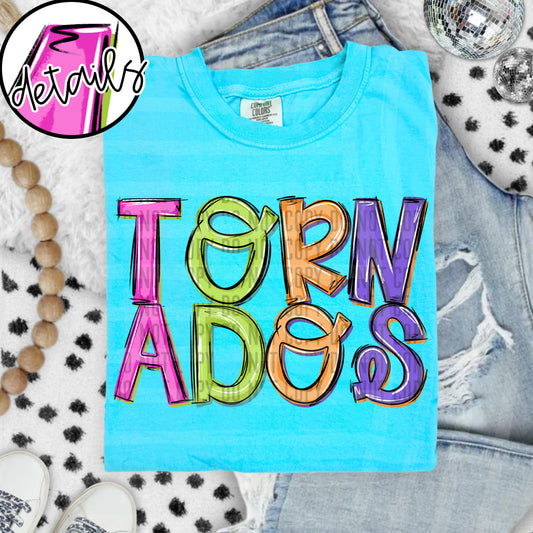 DOODLE COLORFUL TORNADOS