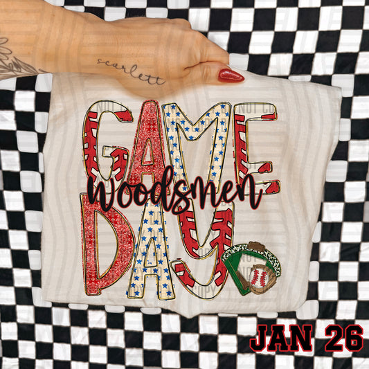 BASEBALL GAME DAY WOODSMEN