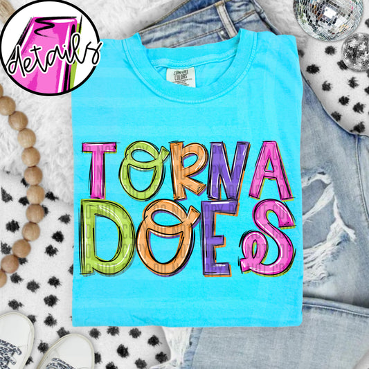 DOODLE COLORFUL TORNADOES