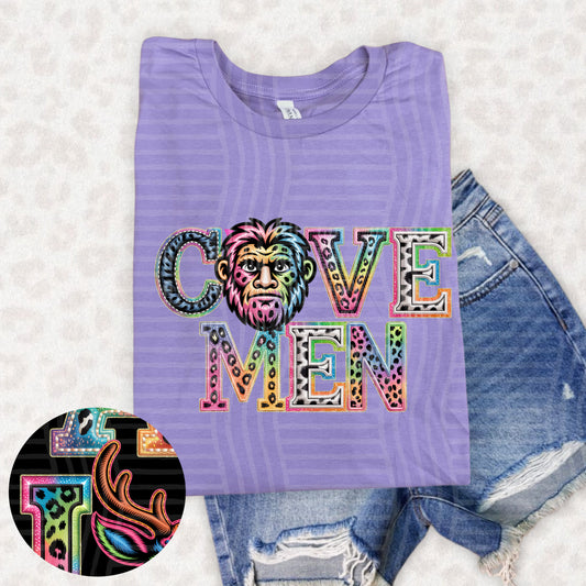 Cavemen (pink neon leopard)