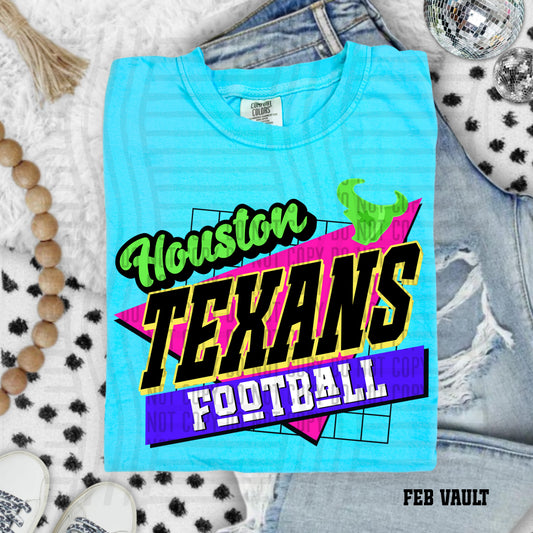 RETRO HOUSTON TEXANS FOOTBALL