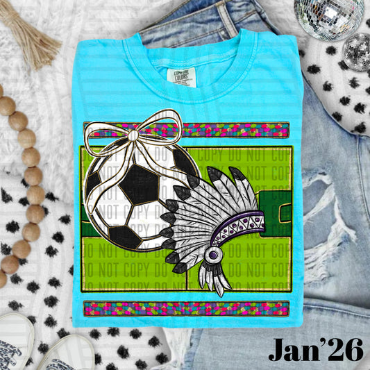 SOCCER INDIANS PURPLE