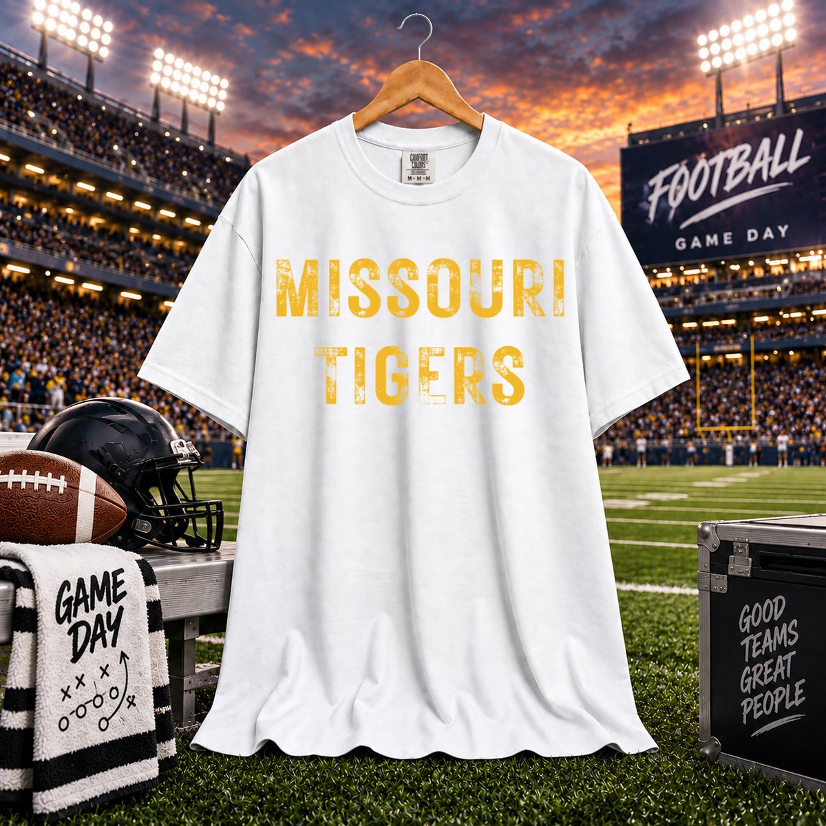 Missouri Tigers Distressed