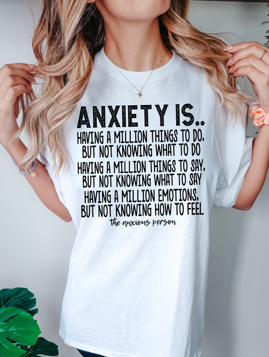 Anxiety is....