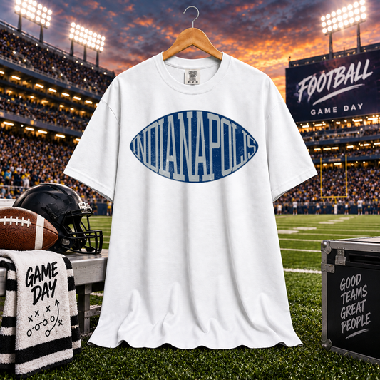 Football Typography Indianapolis