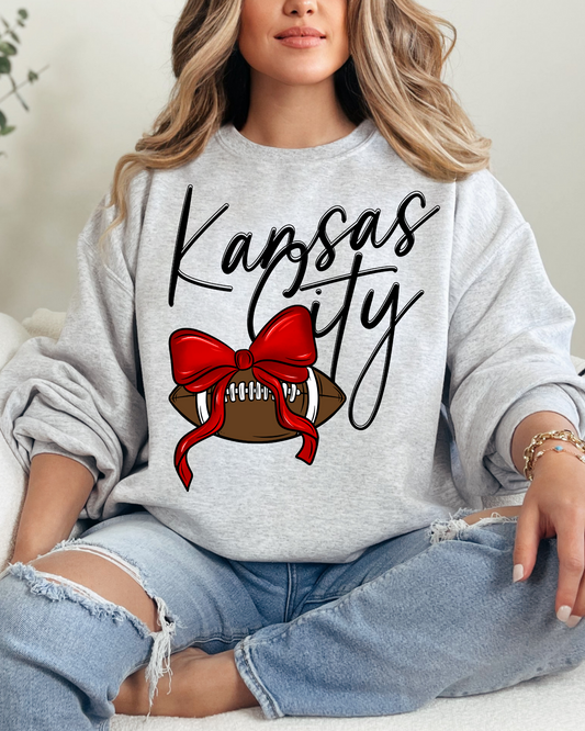 Kansas City Football With Bow