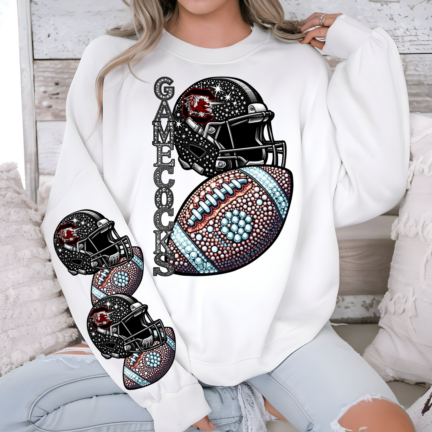 Diamond Studded- GAMECOCKS - CHEST