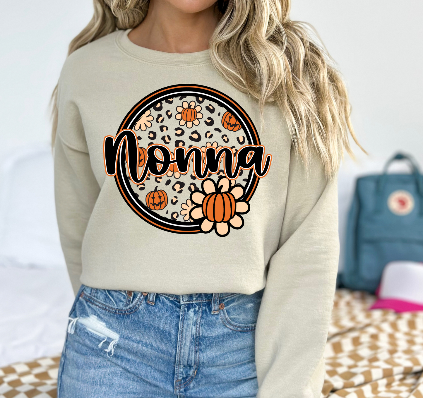 Nonna - cheetah print and pumpkins