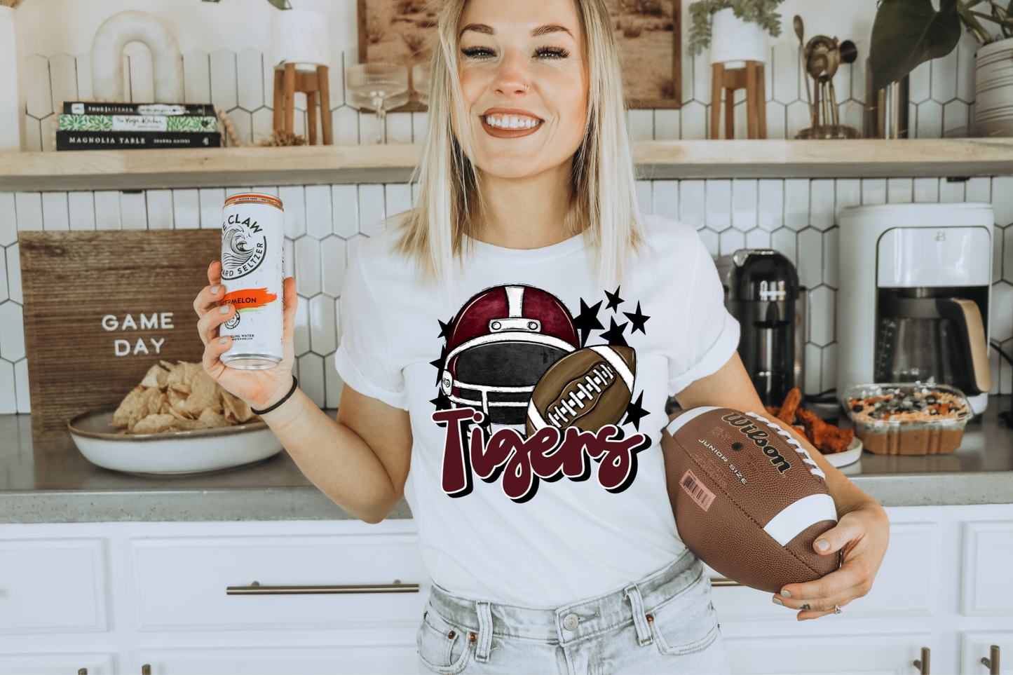 Tigers with helmet-maroon