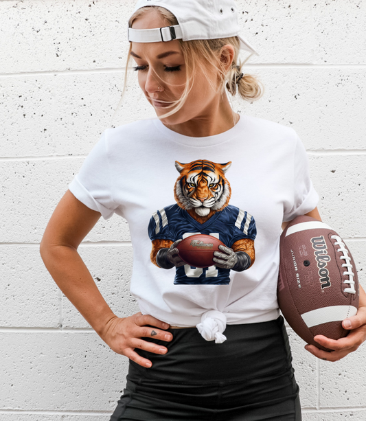 Tiger Player Blue/White Jersey - DTF Transfer