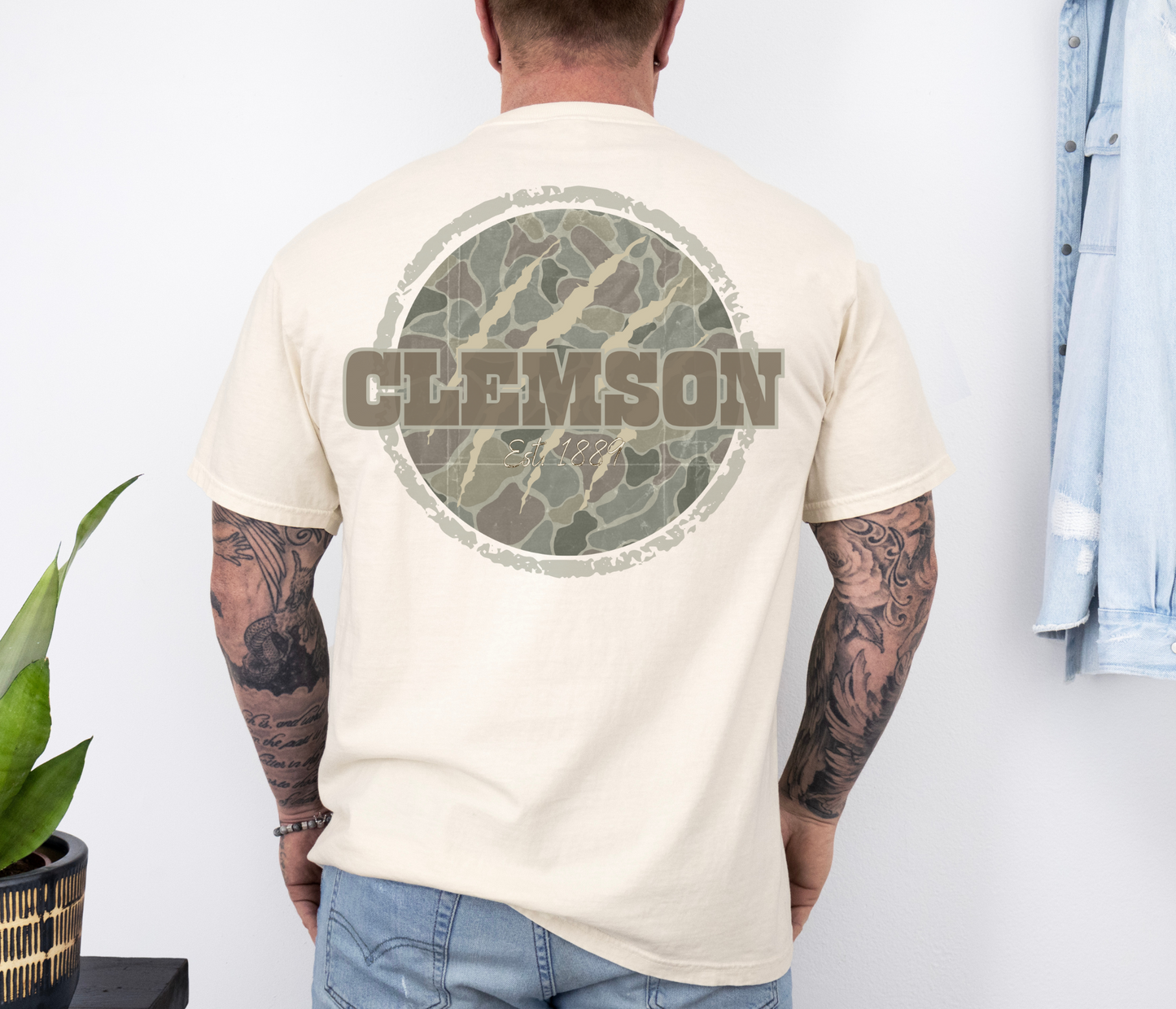 Camo Clemson - BACK