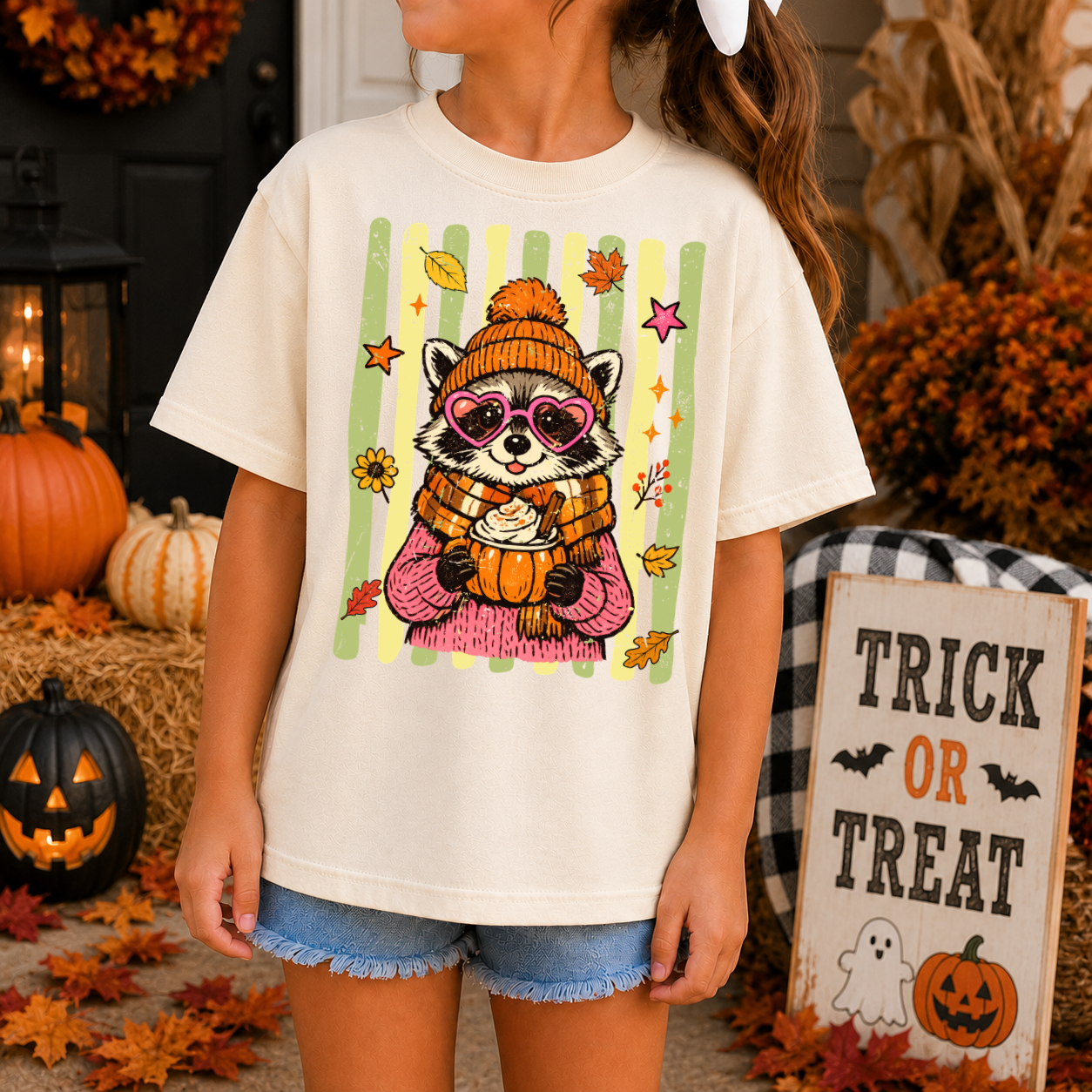 Raccoon Stripes Pumpkin Spice