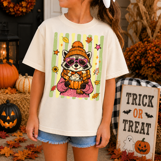 Raccoon Stripes Pumpkin Spice