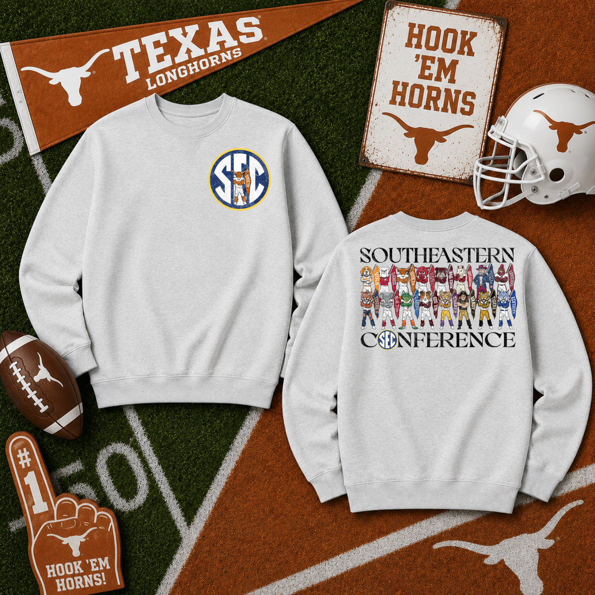 SEC Texas Longhorns - FRONT
