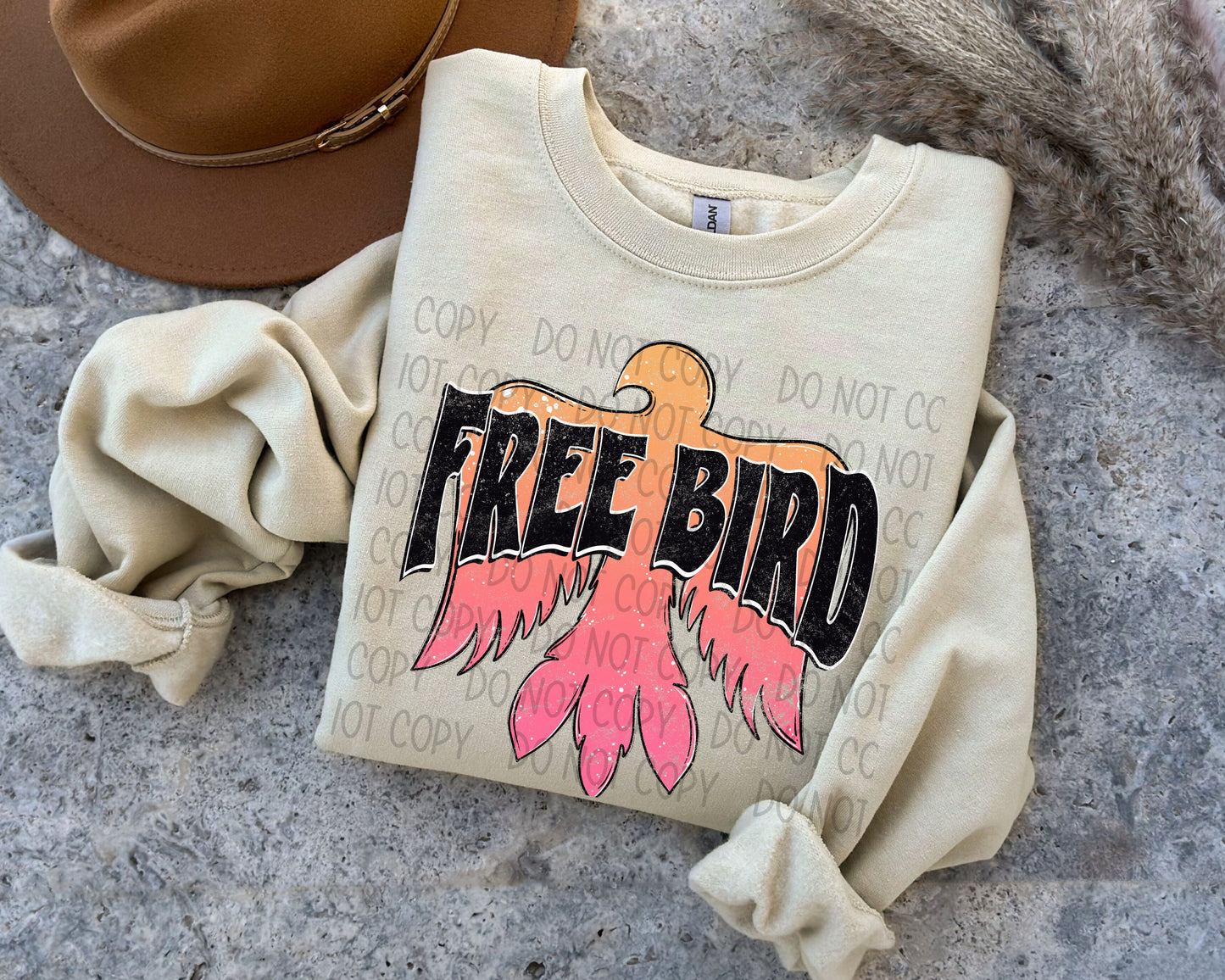 Free Bird- PINK & ORANGE