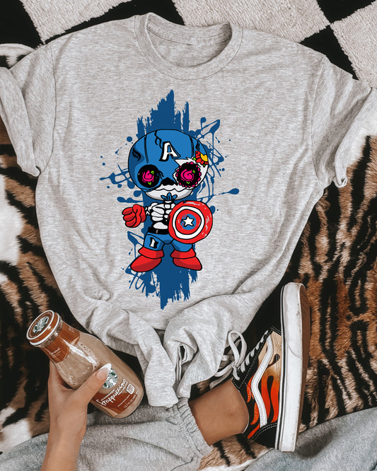 Captain America Day Of The Dead Pop Style