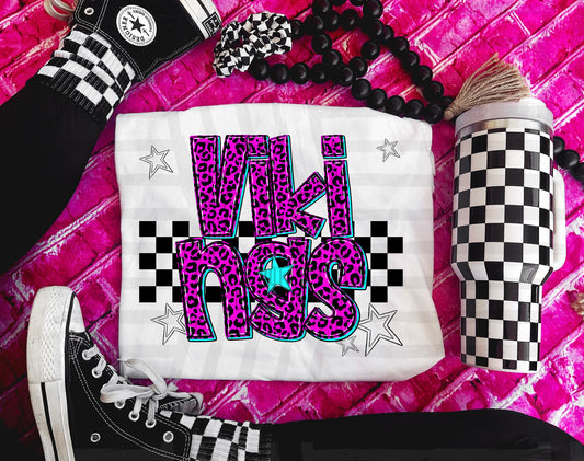 Vikings (pink neon leopard)