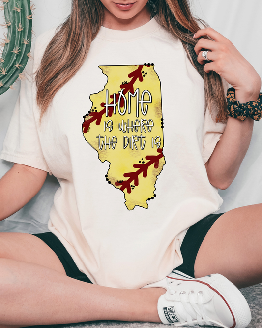 Illinois Home Is Where The Dirt Is Baseball