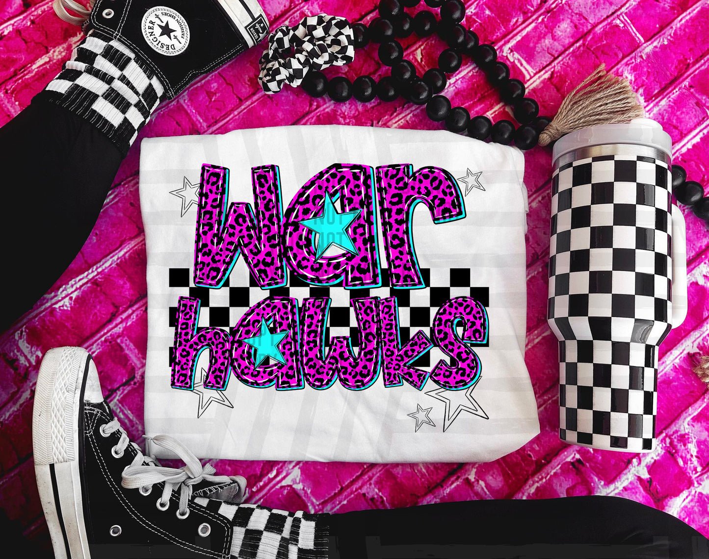 Warhawks (pink neon leopard)