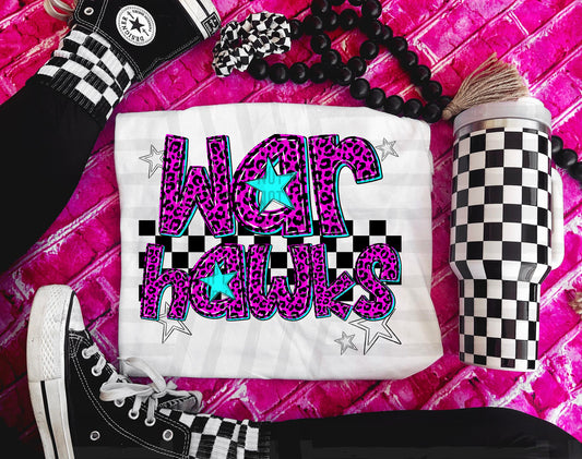 Warhawks (pink neon leopard)