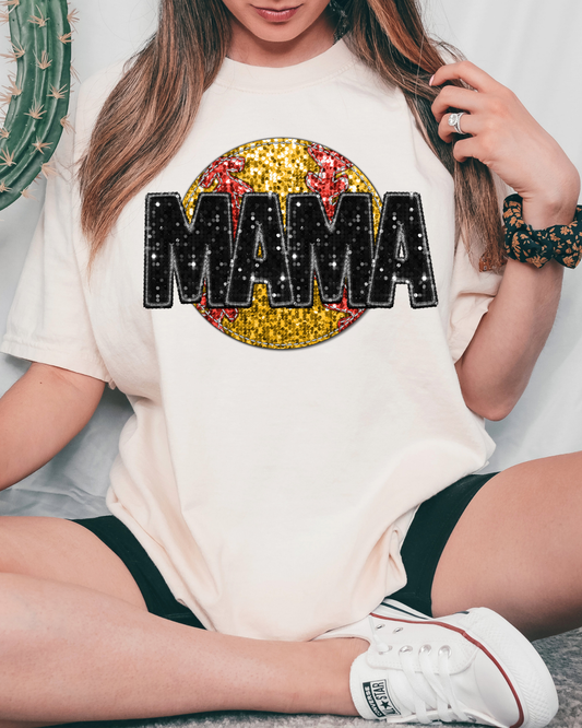 Mama Black Softball (Sequin)