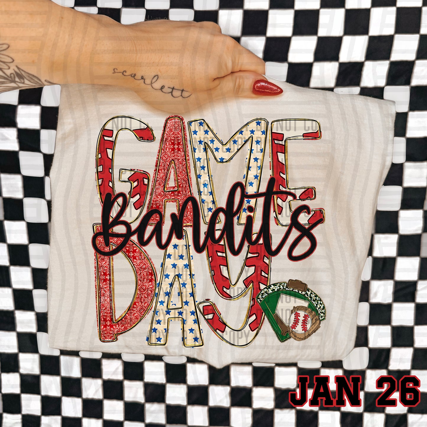 BASEBALL GAME DAY BANDITS