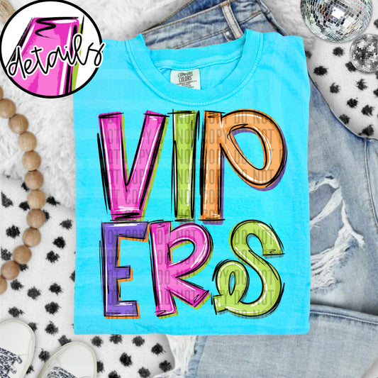 DOODLE COLORFUL VIPERS