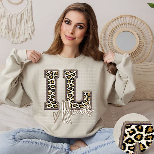 Illinois-Leopard Print