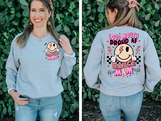 Dance mom with smiley - front