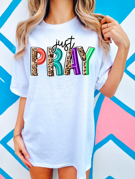 Just Pray Leopard Pastel