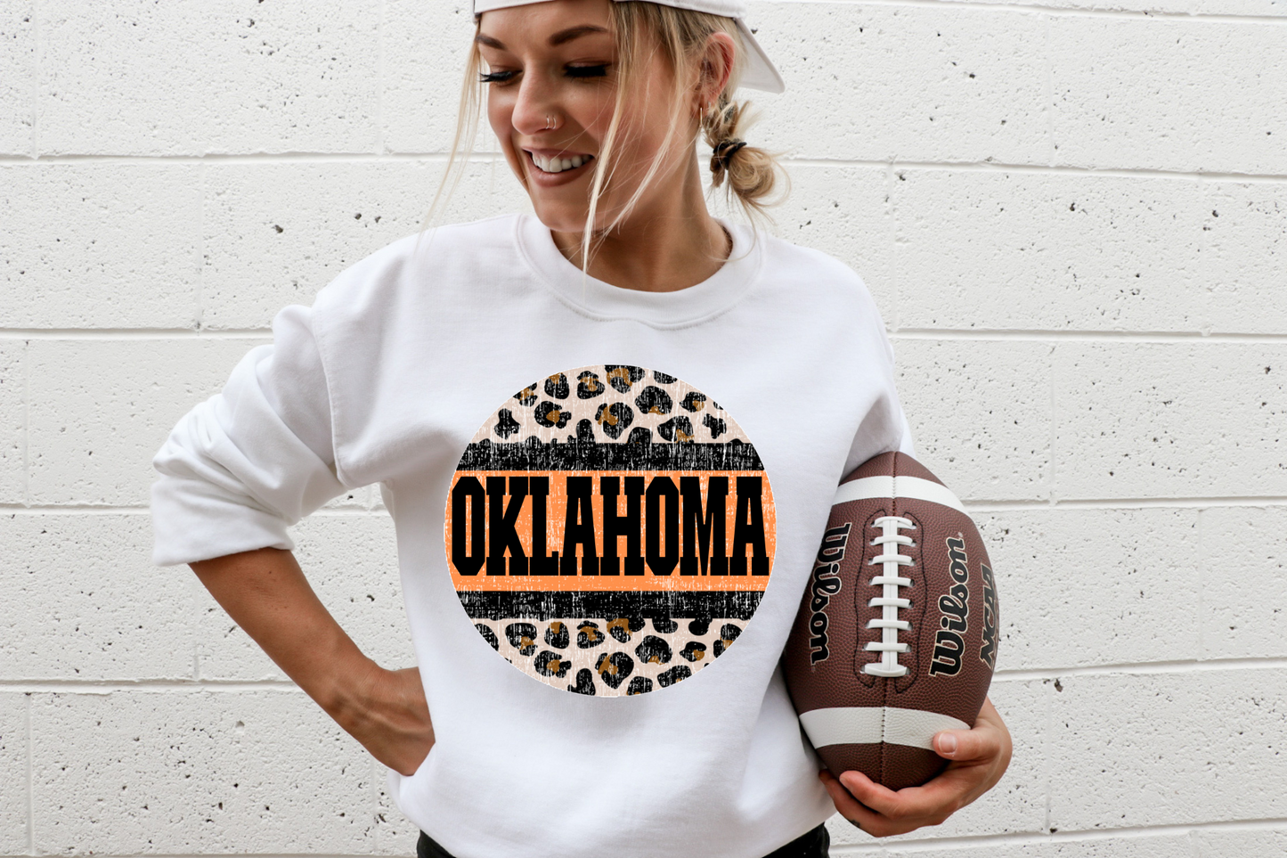 Oklahoma- orange, black and cheetah print