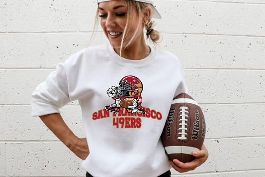 San Fransisco 49er's with player