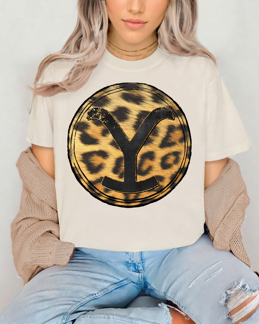 Yellowstone Ranch Logo Leopard Print