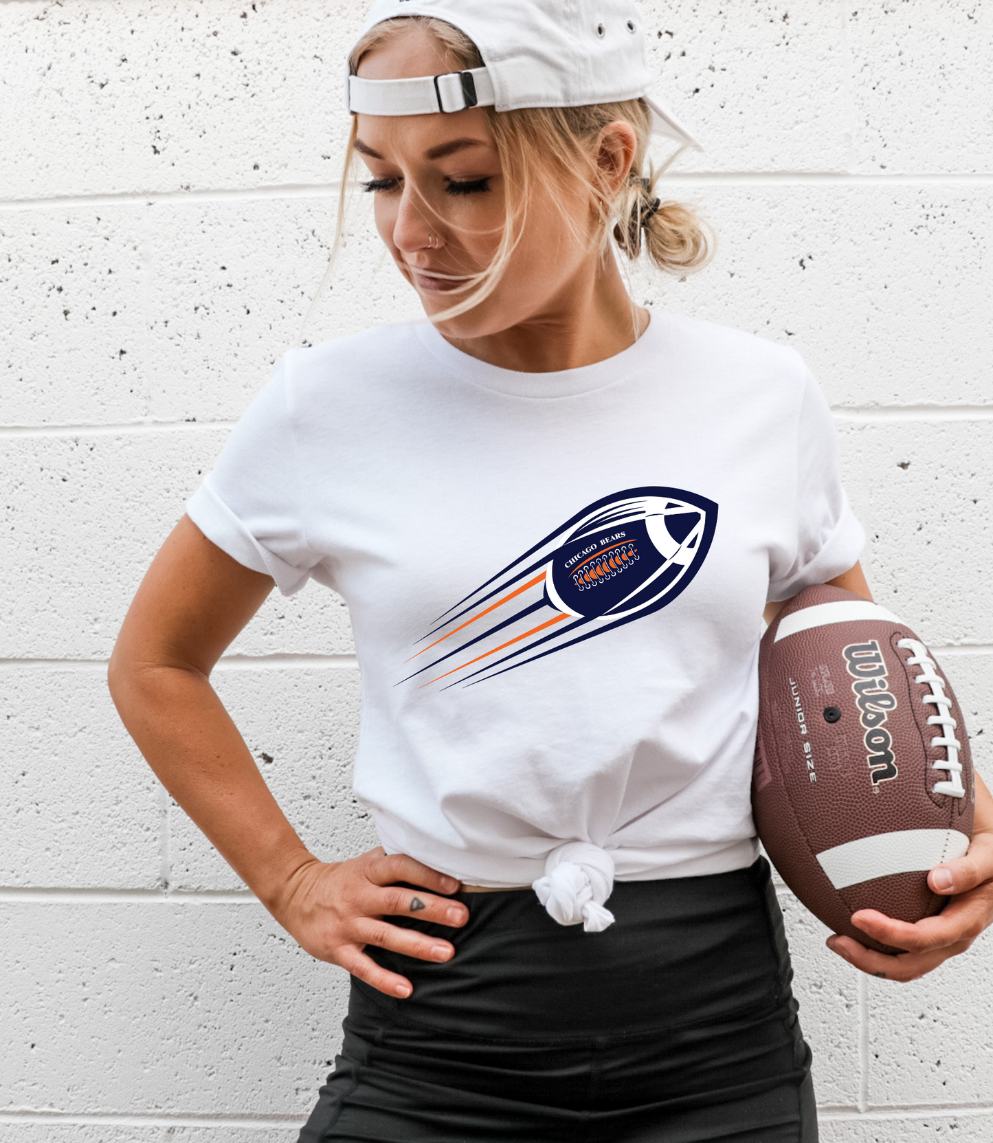 Chicago bears on flying football