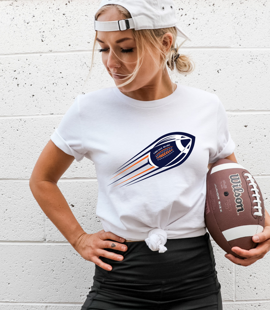 Chicago bears on flying football