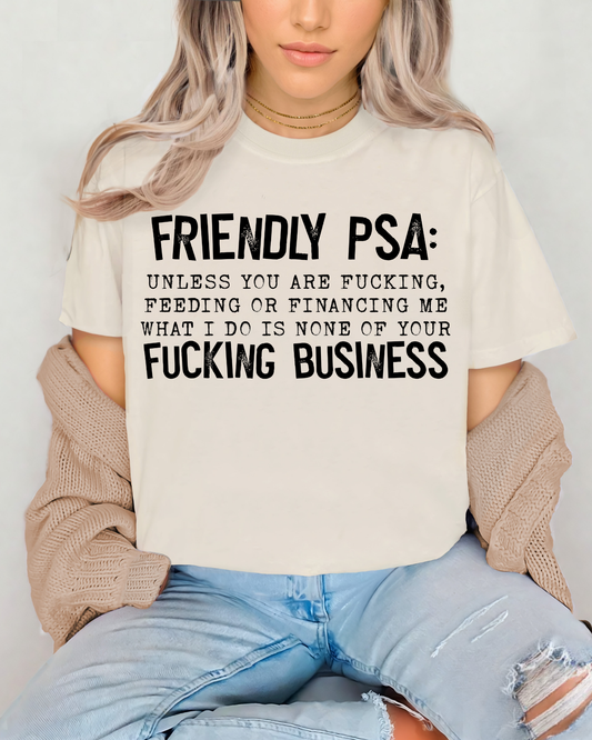 Friendly PSA: