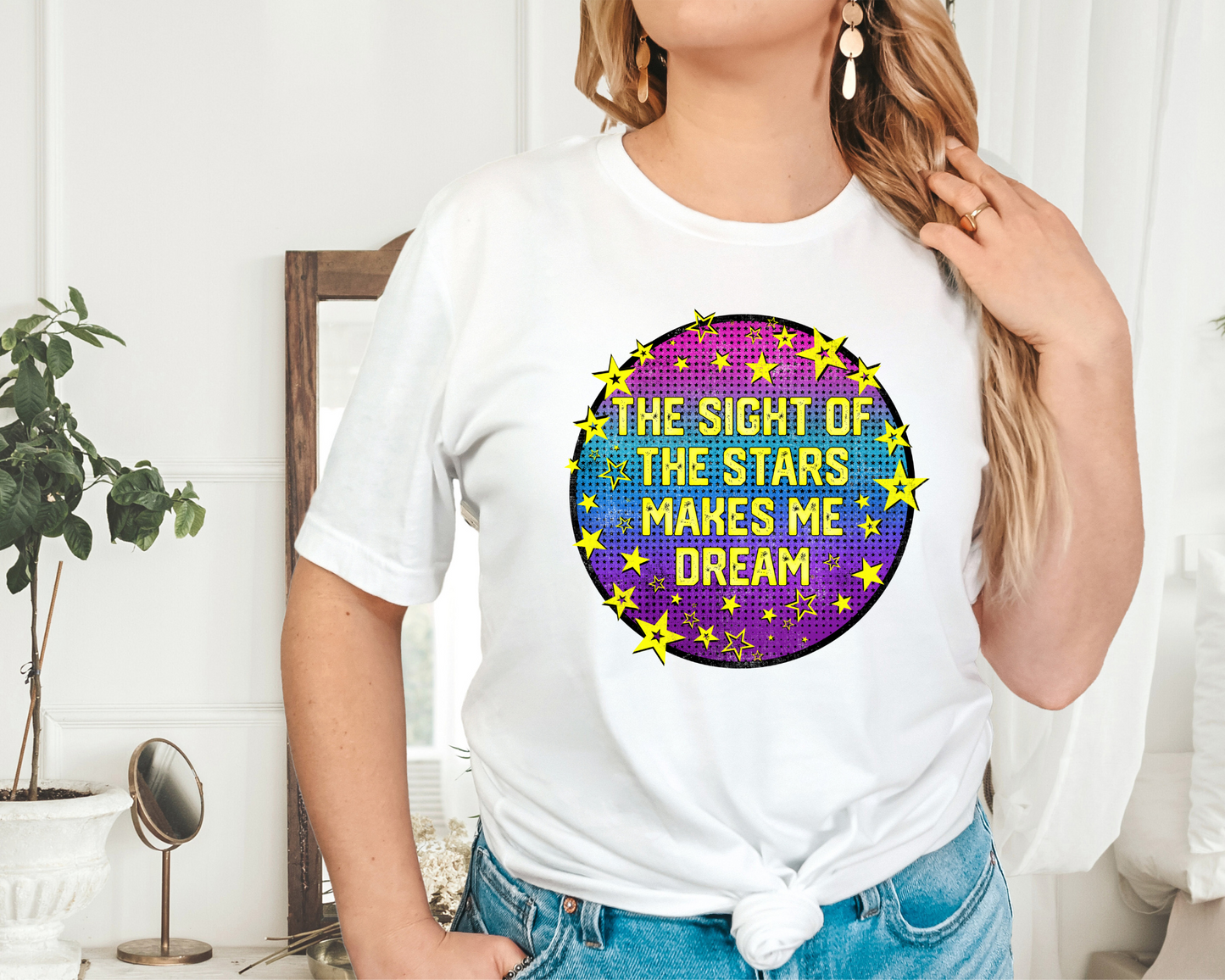 The sight of the stars makes me dream