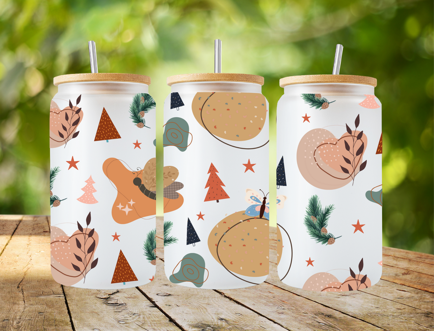 Boho Nature Line Art- UV Libby Wrap