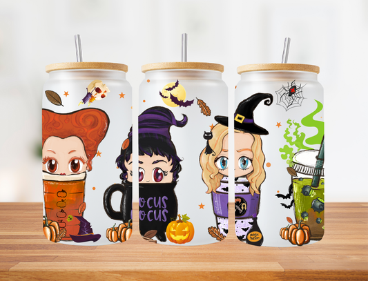 Sanderson sister kids sitting in cups - UV Libby Wrap