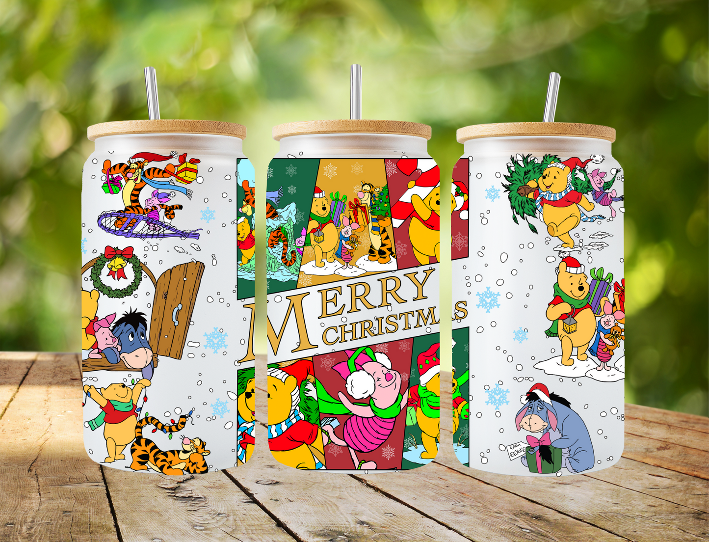 Merry Christmas Pooh and Friends - UV Libby Wrap