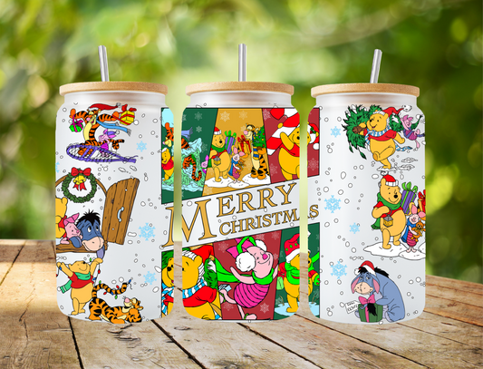 Merry Christmas Pooh and Friends - UV Libby Wrap