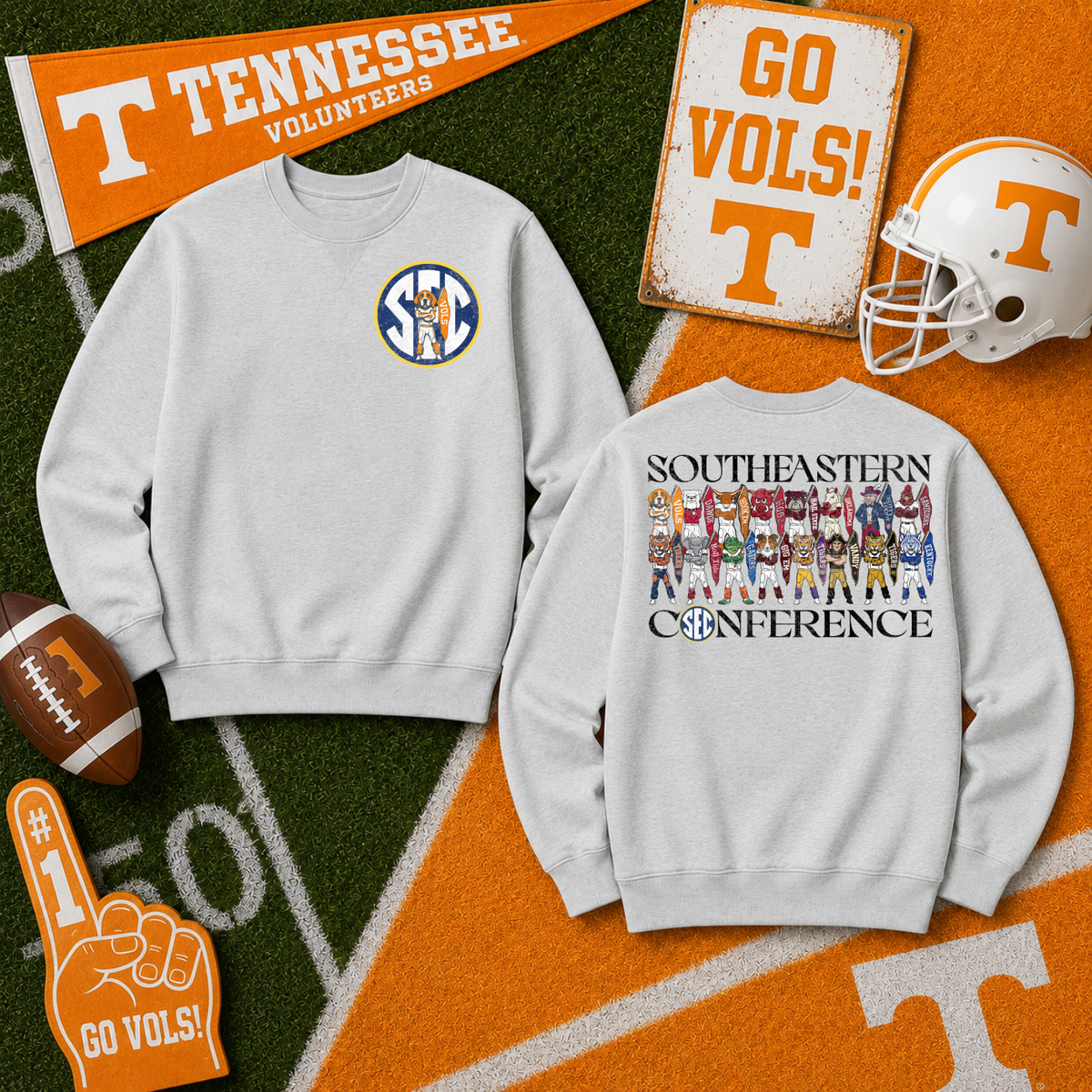 SEC Tennessee Vols - FRONT