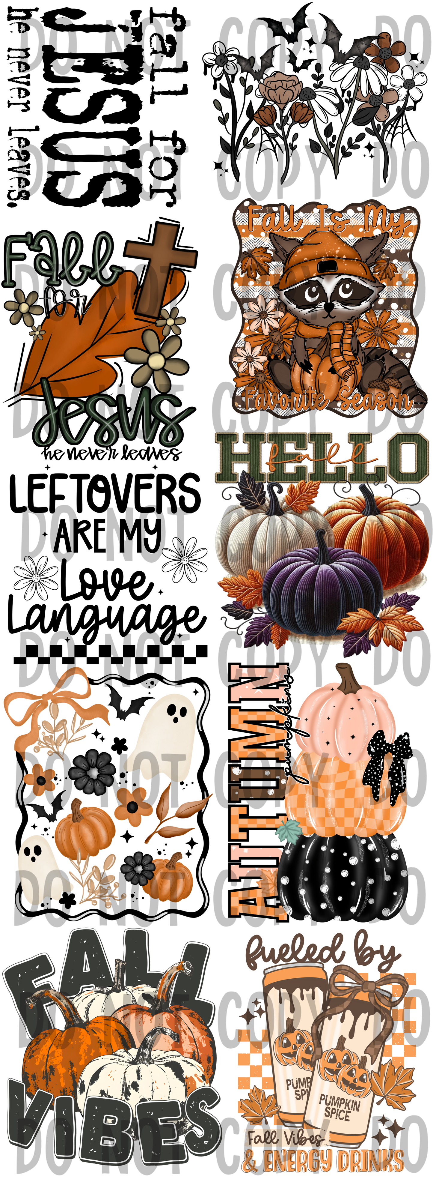 Fall Premade Gang Sheet 2