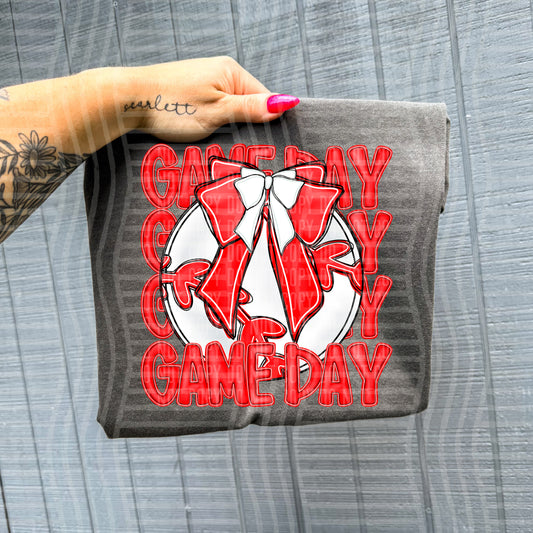 GAMEDAY BASEBALL RED