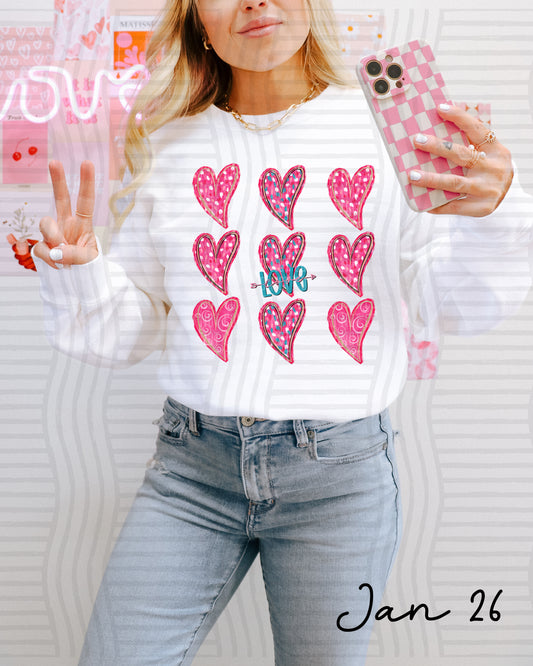 TRI HEARTS LOVE