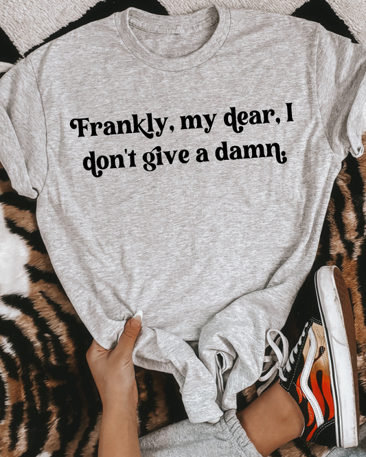 Frankly, my dear, I don't give a damn.