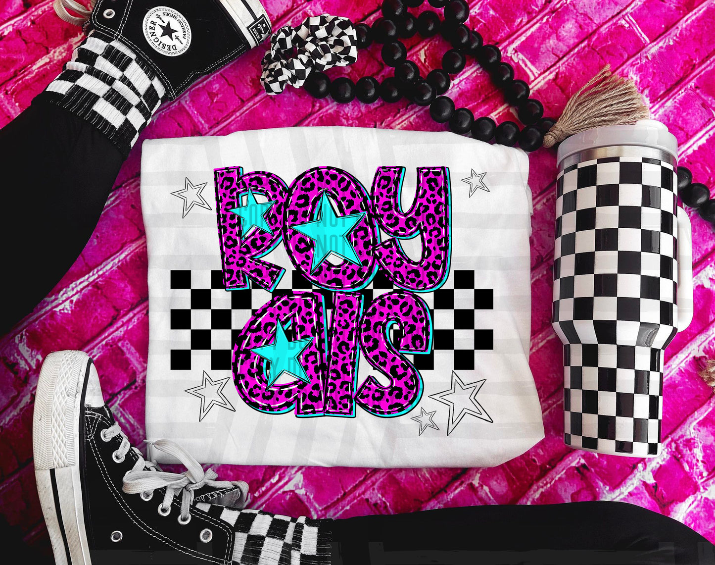 Royals (pink neon leopard)