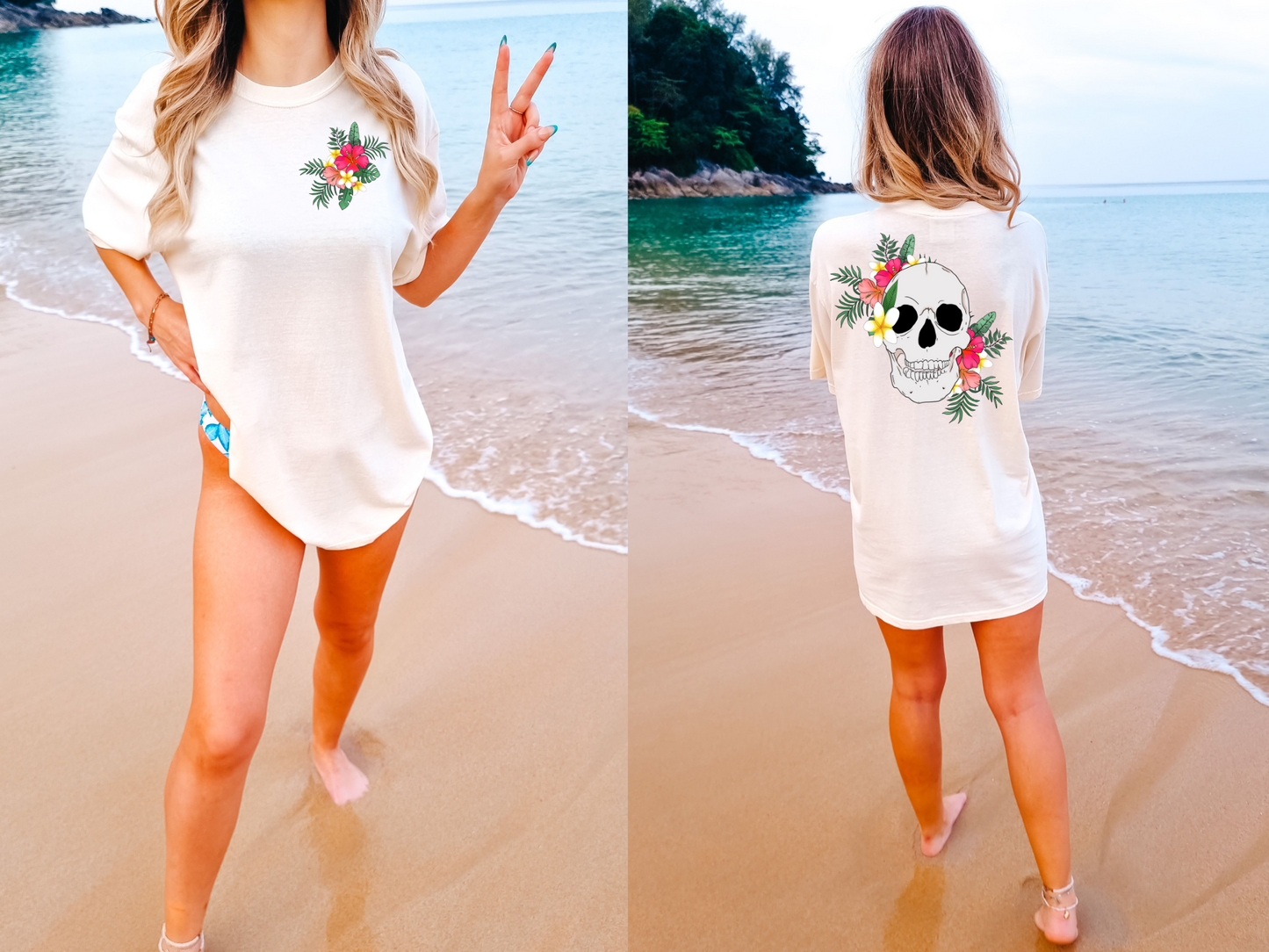 Tropical flowers-front