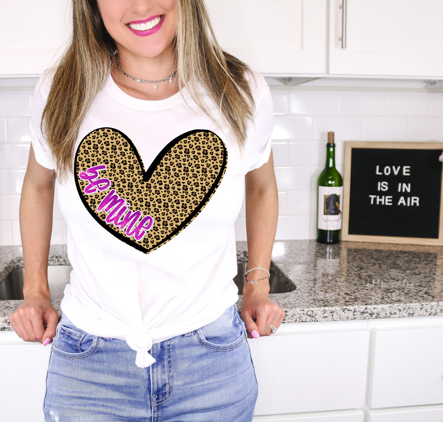 Be Mine Cheetah Print Heart